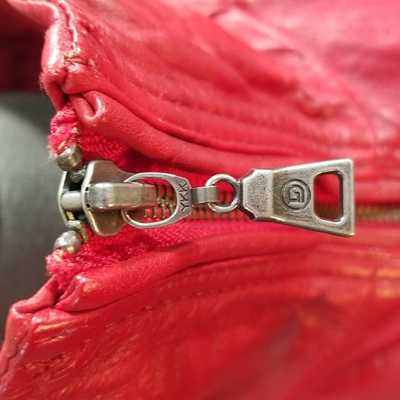 Danier size medium leather jacket rich red womens NEW appears never worn. - Picture 8 of 16